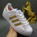 Superstar Casual Shoes Shell Straight Shoes-White/Gold