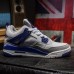 AIR JORDAN 4 RETRO AJ4 Basketball Shoes-White/Blue_19195