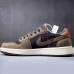 Travis Scott x Air Jordan 1 Low Running Shoes-Brown/Black_21396