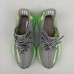 Kanye Yeezy 350 V2“Static”Boost Running Shoes-Gray/Green_56322