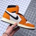 Air Jordan 1 Retro High OG Basketball Shoes-White/Orange_30115