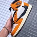 Air Jordan 1 Retro High OG Basketball Shoes-White/Orange_30115