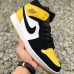 Air Jordan 1 MID "Yellow TOE" Running Shoes-Yellow/White_23213