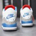 Air Jordan 3 AJ3 Running Shoes-White/Blue_18239