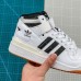 Adidas Forum Mid Running Shoes-White/Black_42195