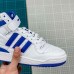 Adidas Forum Mid Running Shoes-White/Blue_60738