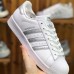 Adidas SUPERSTAR Running Shoes-White/Silver_29896