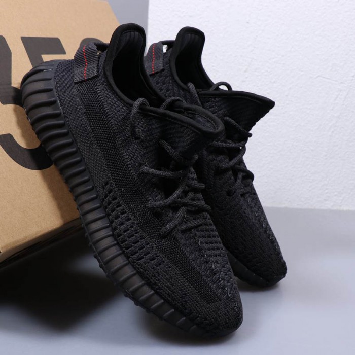 X Kanye Yeezy Boost 350 V2 “Black Noir” Running Shoes-All Black_64859