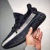 X Kanye Yeezy Boost 350 V2 “Black Noir” Running Shoes-Black/White