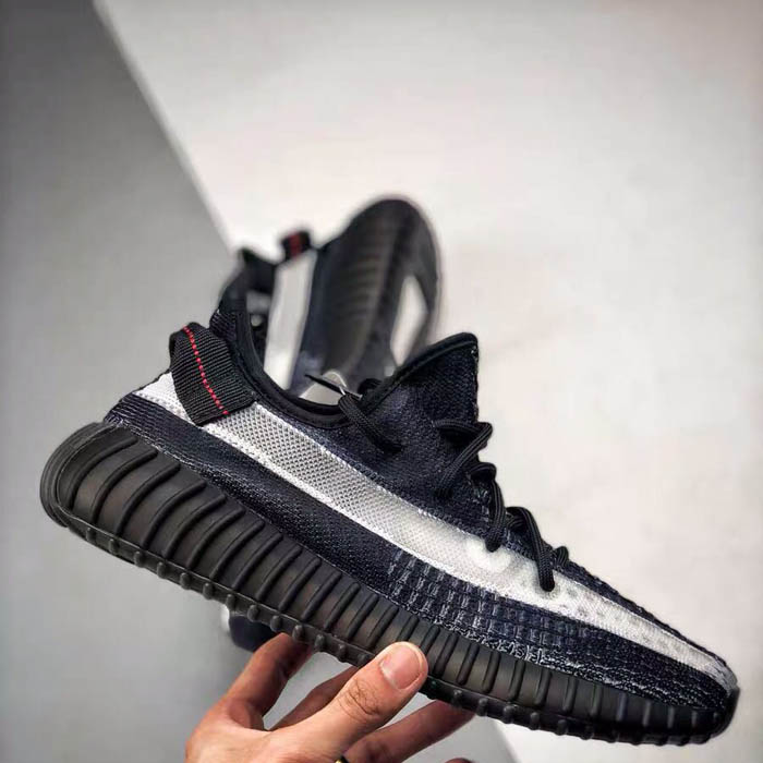 X Kanye Yeezy Boost 350 V2 “Black Noir” Running Shoes-Black/White