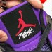 Exclusive Travis Scott X Jordan Brand Air Jordan 4 Running Shoes-Purple/Black
