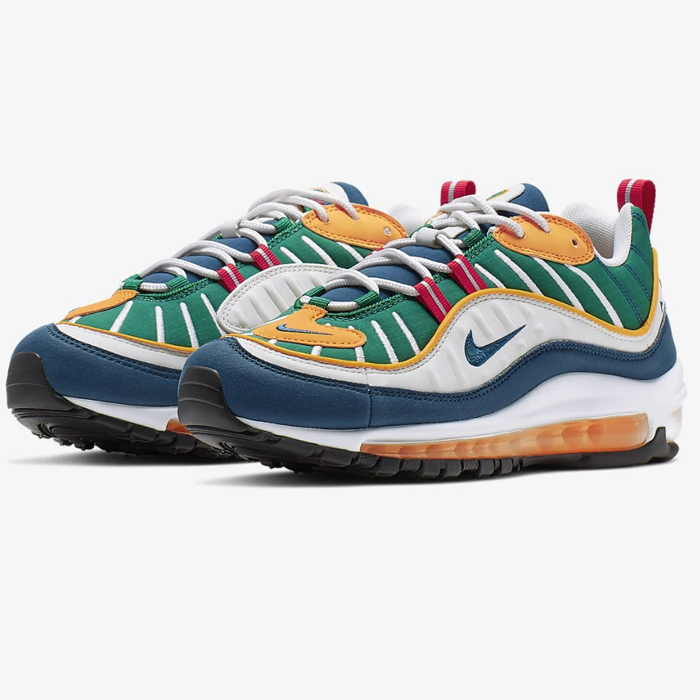 Air Max 98 Bullet Retro Running Shoes-White/Green