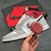 Crossover Air Jordan 1 Light Smoke Grey Running Shoes-White/Gray-2094342