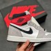 Crossover Air Jordan 1 Light Smoke Grey Running Shoes-White/Gray-2094342