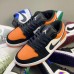 Crossover Air Jordan 1 Retro Low AJ1 Running Shoes-Black/Orange-5387757