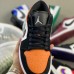 Crossover Air Jordan 1 Retro Low AJ1 Running Shoes-Black/Orange-5387757