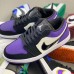 Crossover Air Jordan 1 Retro Low AJ1 Running Shoes-Black/Purple-6216352