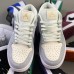 Crossover Air Jordan 1 Retro Low AJ1 Running Shoes-Gray/White-7539188