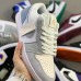 Crossover Air Jordan 1 Retro Low AJ1 Running Shoes-Gray/White-7539188