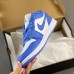 Crossover Air Jordan 1 Retro Low AJ1 Running Shoes-Blue/White-4620115