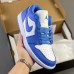 Crossover Air Jordan 1 Retro Low AJ1 Running Shoes-Blue/White-4620115