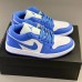 Crossover Air Jordan 1 Retro Low AJ1 Running Shoes-Blue/White-4620115