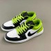 Crossover Air Jordan 1 Retro Low AJ1 Running Shoes-Black/Green-9268768