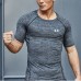 Under Armour 2 Piece Set Quick drying For men's Running Fitness Sports Wear Fitness Clothing men Training Set Sport Suit-217398