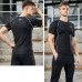 Adidas 2 Piece Set Quick drying For men's Running Fitness Sports Wear Fitness Clothing men Training Set Sport Suit-7457078