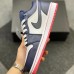 Air Jordan 1 Low Running Shoes-Navy Blue/White-9449068