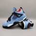 Air Jordan 4 AJ4 Retro Running Shoes-Blue/Black-2980200