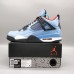 Air Jordan 4 AJ4 Retro Running Shoes-Blue/Black-2980200