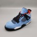 Air Jordan 4 AJ4 Retro Running Shoes-Blue/Black-2980200