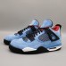 Air Jordan 4 AJ4 Retro Running Shoes-Blue/Black-2980200