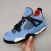 Air Jordan 4 AJ4 Retro Running Shoes-Blue/Black-2980200