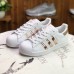 Adidas Superstar Running Shoes-White/Gold-3359090