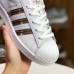 Adidas Superstar Running Shoes-White/Gold-3359090