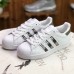 Adidas Superstar Running Shoes-White/Silver-8590620