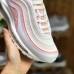 Air Max 97 Bullet Running Shoes-White/Pink-9123302