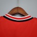 Retro M-U 85/86 Manchester United home Red version short sleeve training suit-9650085