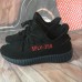 X Kanye West Yeezy SPLY 350 V2 Boost Running Shoes-Black