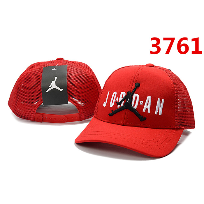 Jordan letter fashion trend cap baseball cap men and women casual hat-Red/Black_16082