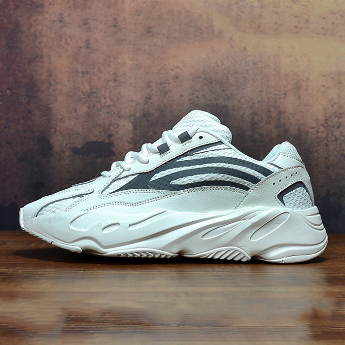 YEEZY BOOST 700 "Salt" Retro Clunky Sneaker ulzzang ins Running Shoes-White/Gray_98212