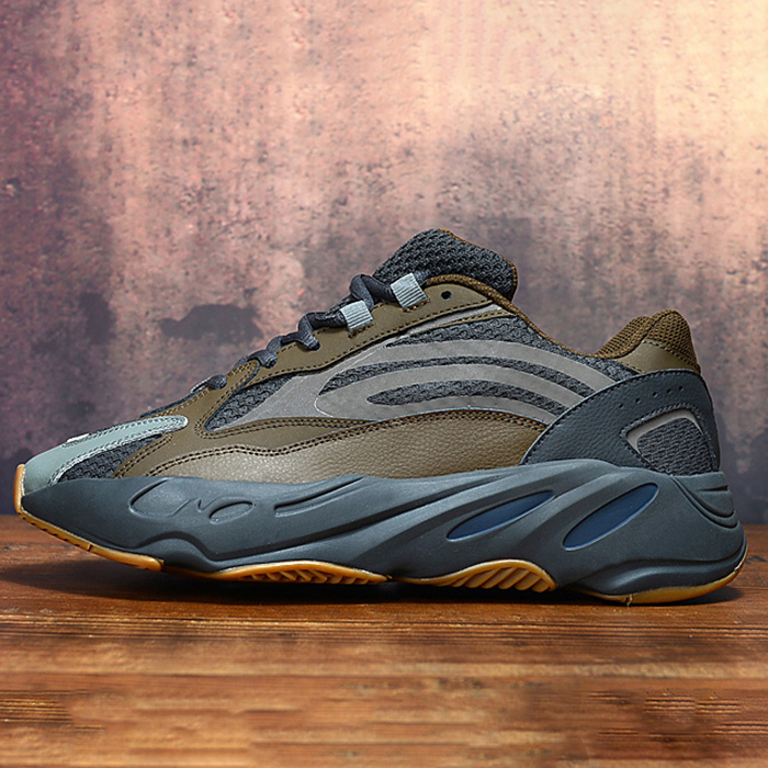 YEEZY BOOST 700 "Salt" Retro Clunky Sneaker ulzzang ins Running Shoes-Gray/Brown_81513