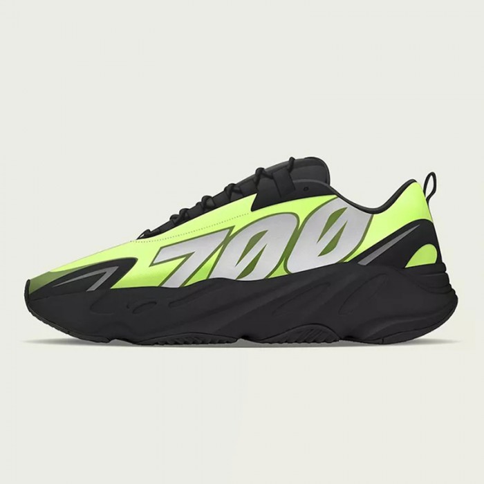 Adidas Yeezy Boost 700 Running Shoes-Black/Green_79026