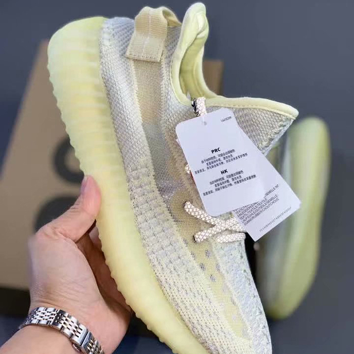 Adidas Yeezy Boost 350 V2 Running Shoes-Gray/Yellow_43213