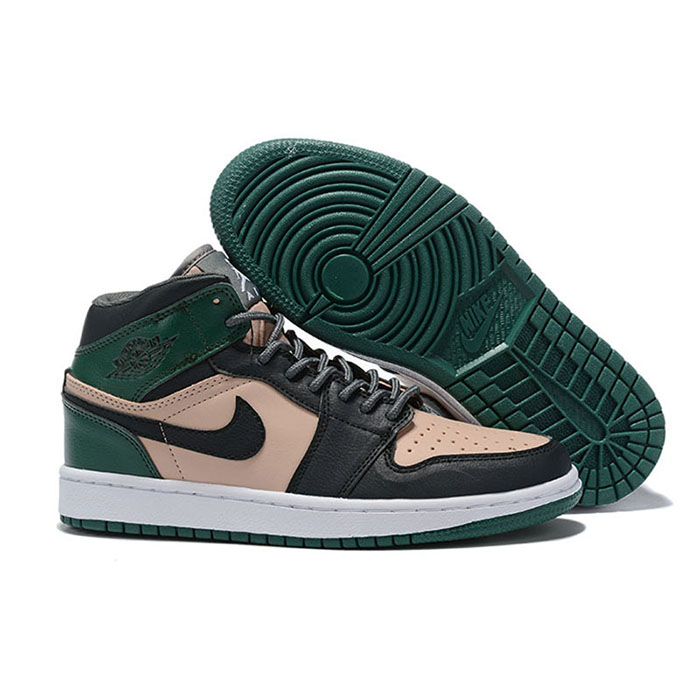 Crossover Jordan Air Series AJ1 Running Shoes-Khkai/Black-7813189