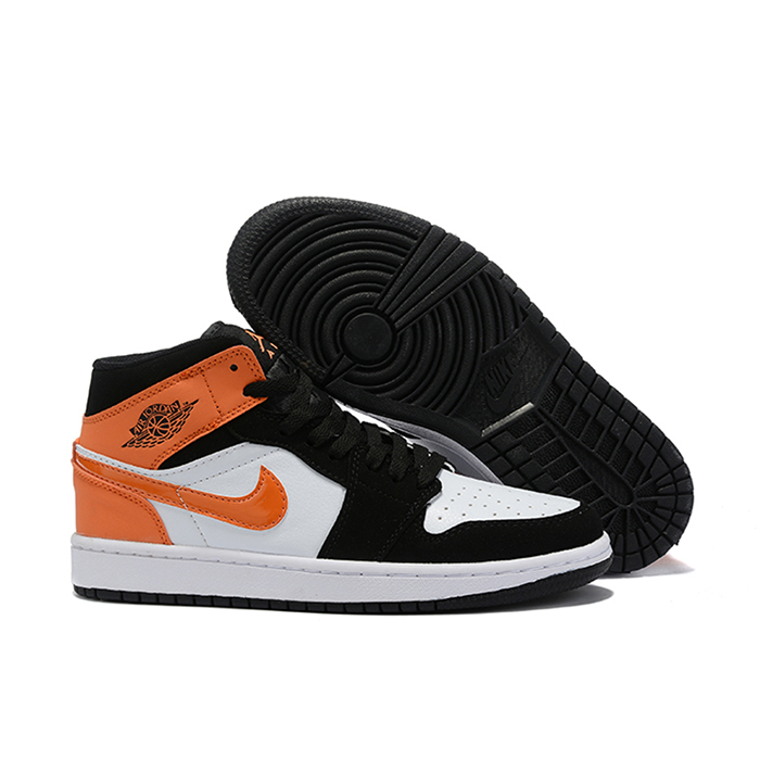 Crossover Jordan Air Series AJ1 Running Shoes-Orange/Black-6962466