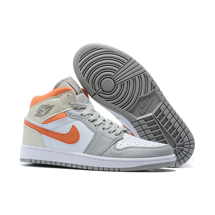 Crossover Jordan Air Series AJ1 Running Shoes-Gray/White-815068