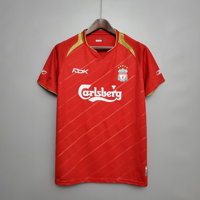 Retro 05/06 Liverpool home short sleeve training suit-1766800